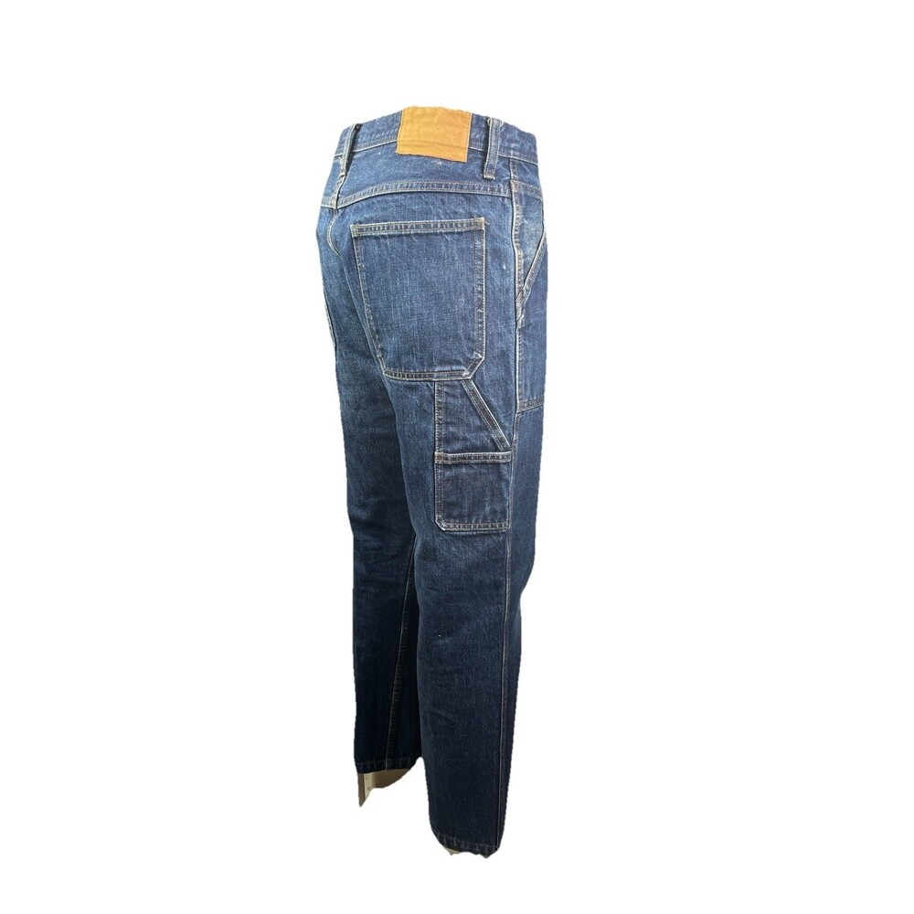 Wallace & Barnes J.Crew Carpenter Jeans 32x29 Denim Fatigue Utility Workwear - Picture 4 of 11